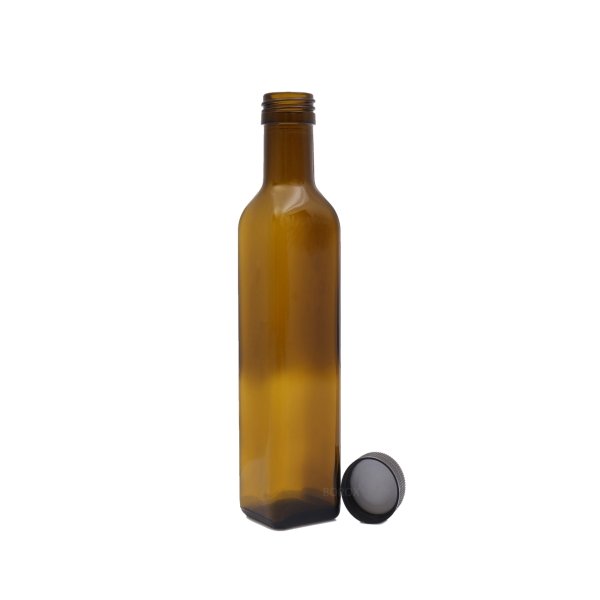 Borox Cam Amber Maraska Şişe 500 ml - Zeytinyağı Şişeleri