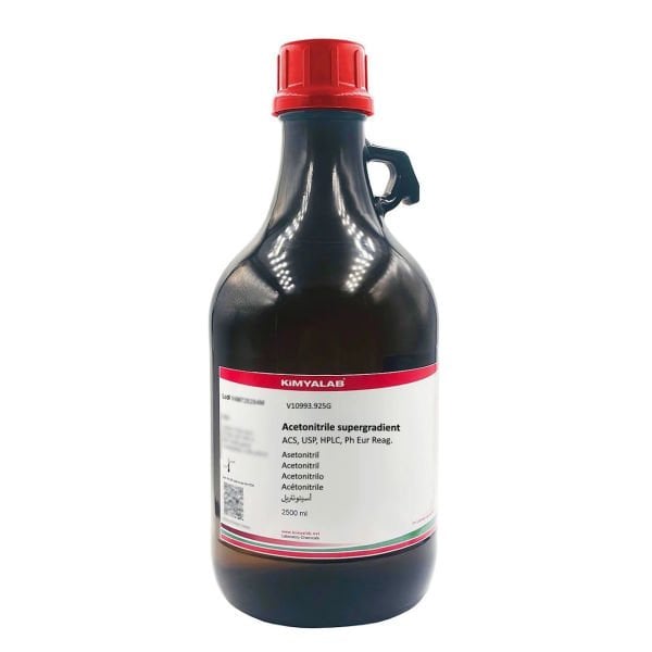 Kimyalab Asetonitril 2,5Litre - Acetonitrile Reag Ph Eur for HPLC ACS