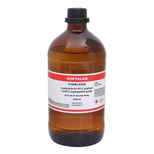Kimyalab Asetonitril 2,5Litre - Acetonitrile Reag Ph Eur for HPLC ACS