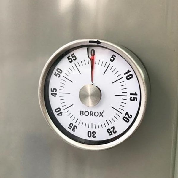 Paslanmaz Çelik Analog Zamanlayıcı - Geri Sayım Sayacı 10lu