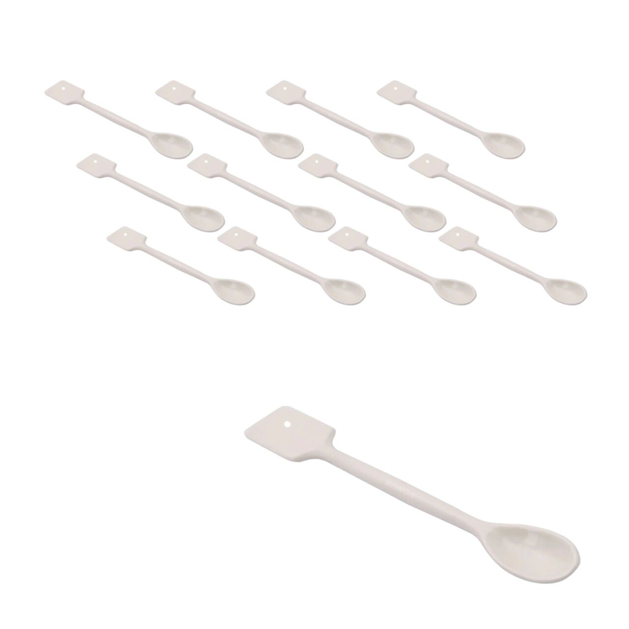 Borox Spatül 17cm - Porselen Spatula Kaşık - 12 Adet Toptan