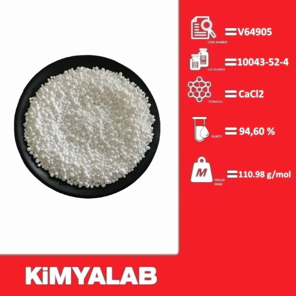 Kimyalab Kalsiyum Klorür Granül 94% - Calcium Chloride Anhydrous Food Grade 25 Kg-Koli Toptan