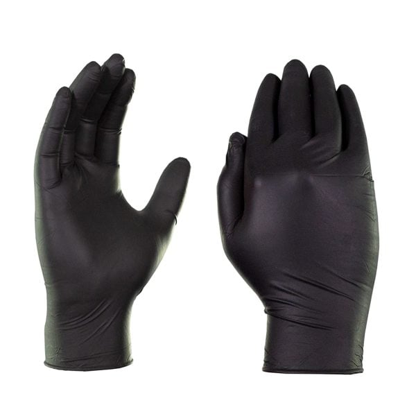 Nitril Eldiven Siyah - XS Beden - Çok Amaçlı - Pudrasız