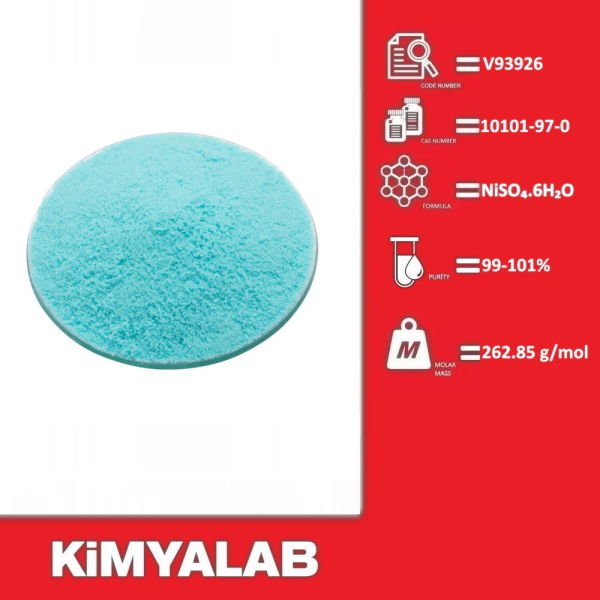 Kimyalab Nikel Sülfat 1Kg - Nickel Sulphate Hexahydrate