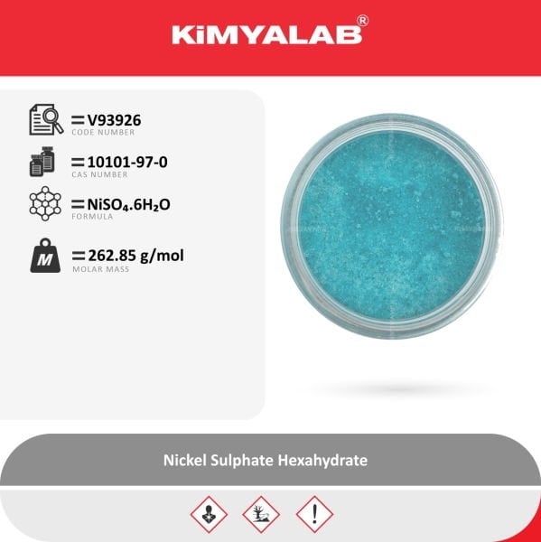 Kimyalab Nikel Sülfat 1Kg - Nickel Sulphate Hexahydrate