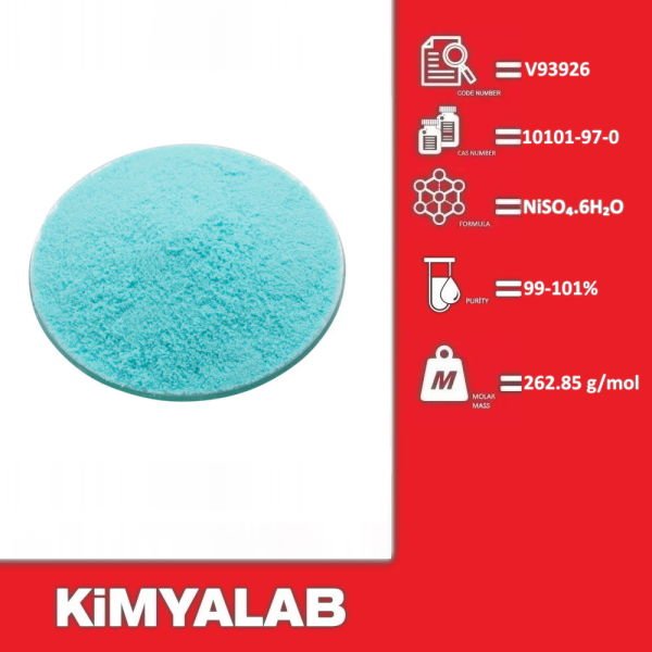 Kimyalab Nikel Sülfat - Nickel Sulphate Hexahydrate 25 Kg-Koli Toptan
