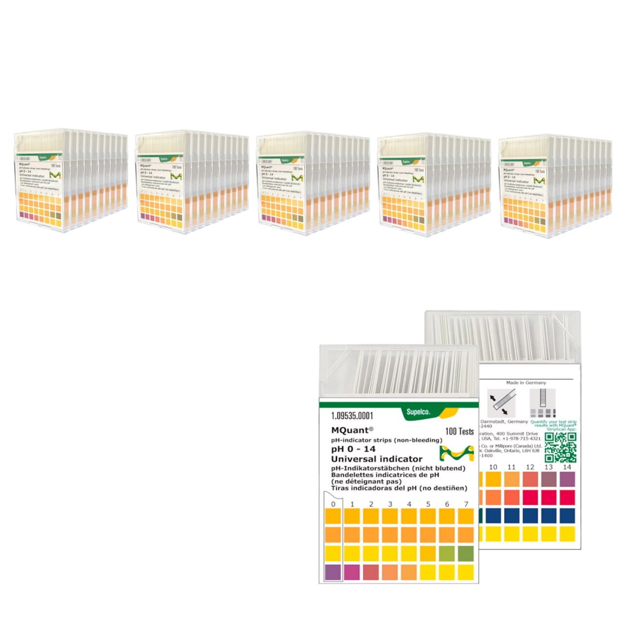 Merck 109535 pH Kağıdı 0-14 - İndikatör Test Kağıtları pH ölçüm - 50 Adet Toptan