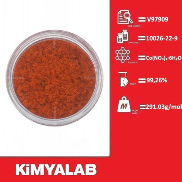 Kimyalab Kobalt Nitrat 100g - Cobalt Nitrate Hexahydrate