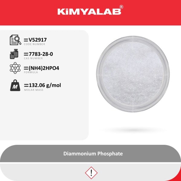 Kimyalab Diamonyum Fosfat - Di amonyum Fosfat - DAP - Diammonium Phosphate - 5 Kg-HDPE Varil