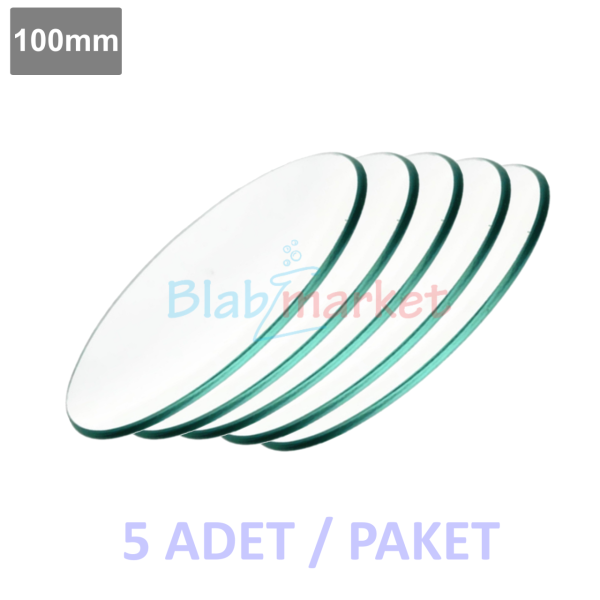 Borox Laboratuvar Saat Camı 100 mm - Watch Glass - 100 Adet