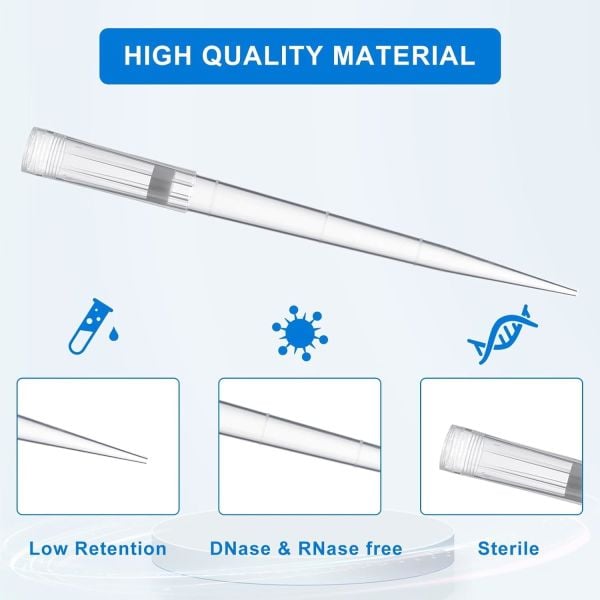 Borox Filtreli Pipet Ucu Steril 100-1000 µl - Uzun - 10 Adet Toptan