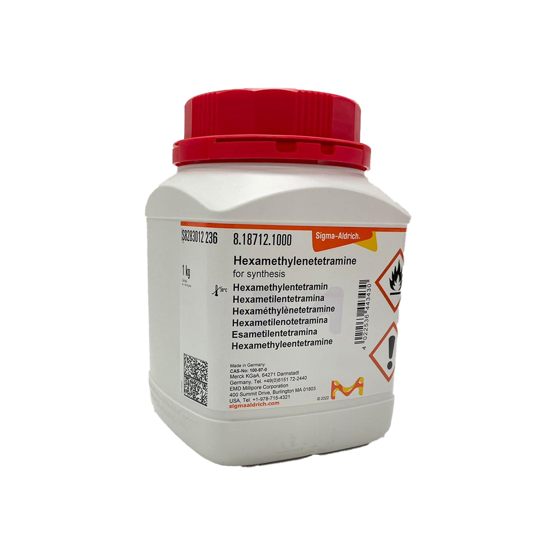 Hekzametilentetramin 1 kg - Hexamethylenetetramine For Synthesis Merck 818712.1000