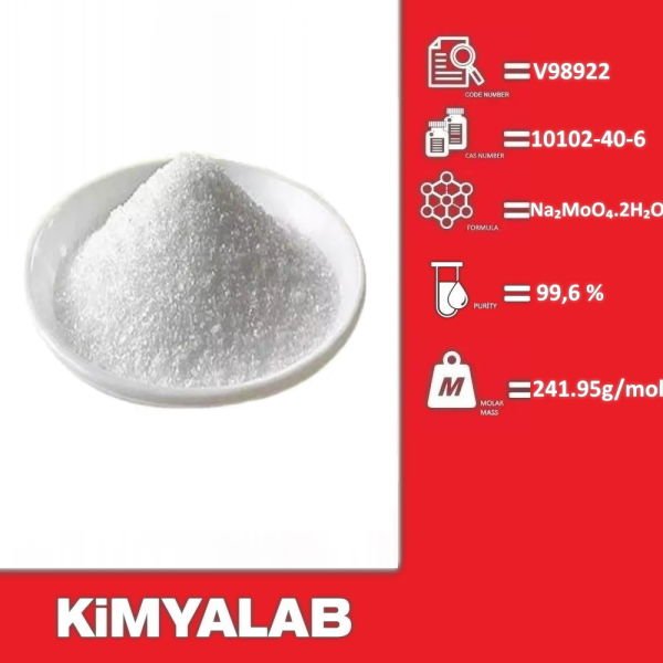 Kimyalab Sodyum Molibdat 1Kg - Sodium Molybdate Dihydrate