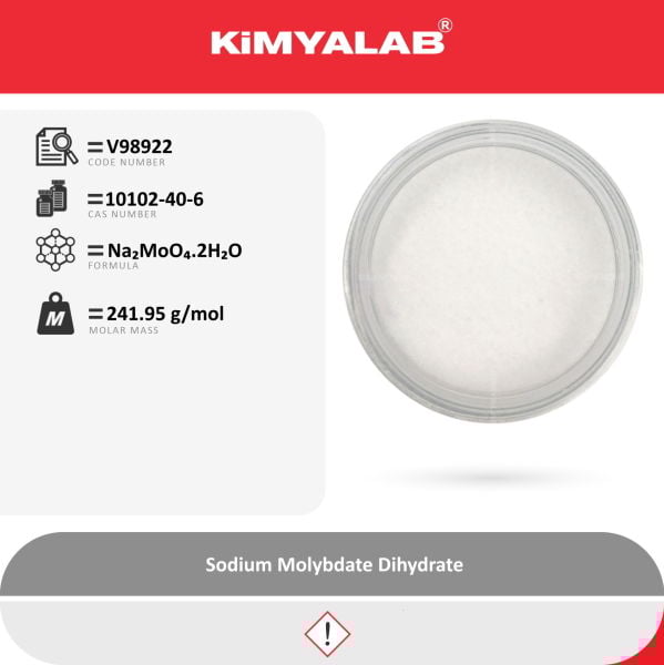 Kimyalab Sodyum Molibdat 1Kg - Sodium Molybdate Dihydrate