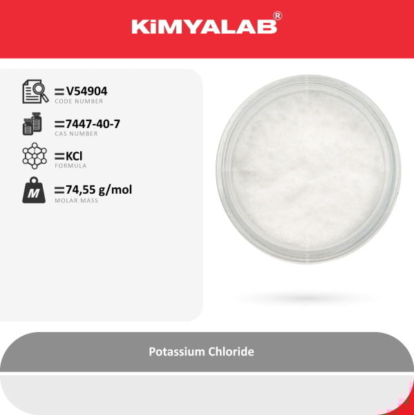 Kimyalab Potasyum Klorür - Farma Kalite - Potassium Chloride USP - 25 Kg-Koli Toptan