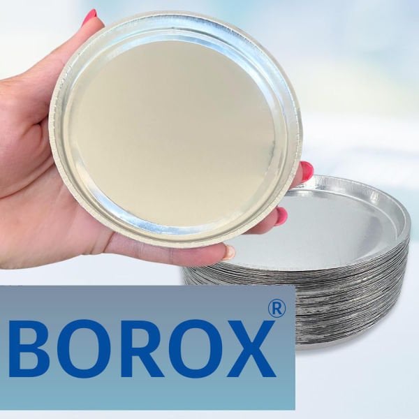 Borox Alüminyum Tartım Kabı - 100x8mm Tartım Kapları 100 Adet