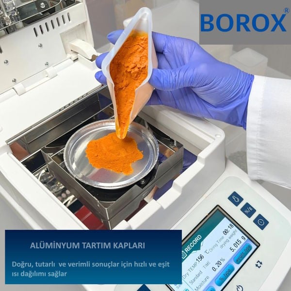 Borox Alüminyum Tartım Kabı - 100x8mm Tartım Kapları 100 Adet