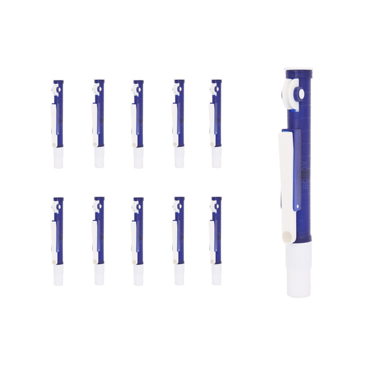 Borox Pipet Pompası 2 ml - Pipet Puarı - Pi-Pump - Mavi - 10 Adet Toptan