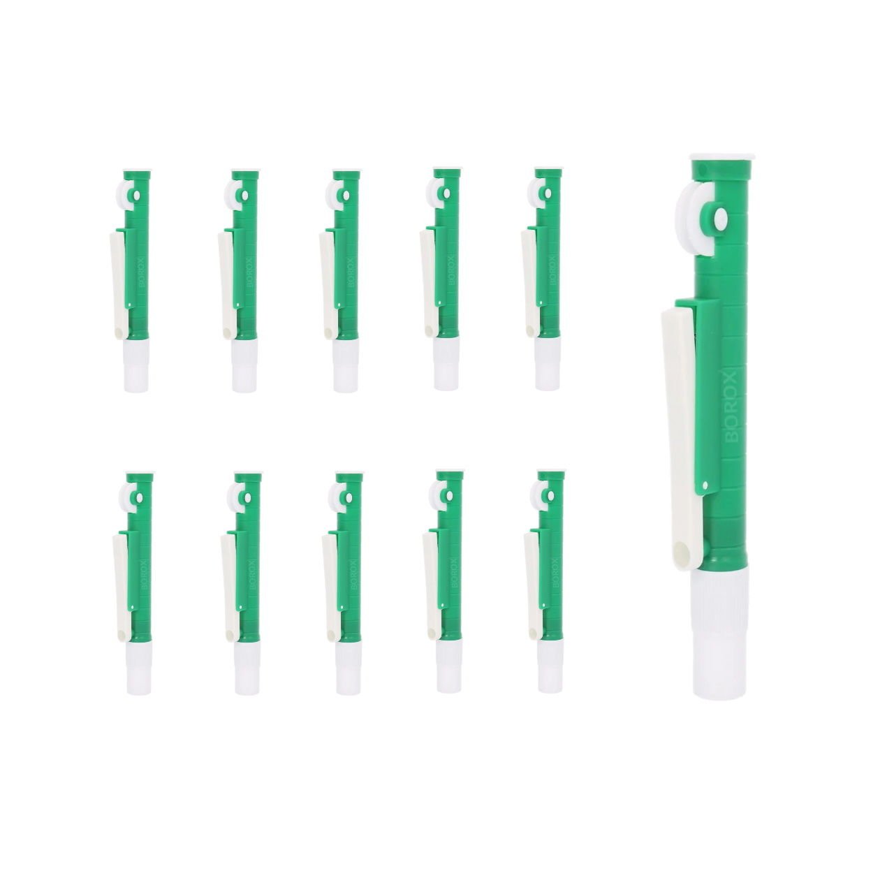 Borox Pipet Pompası 10 ml - Pipet Puarı - Pi-Pump - Yeşil - 10 Adet Toptan