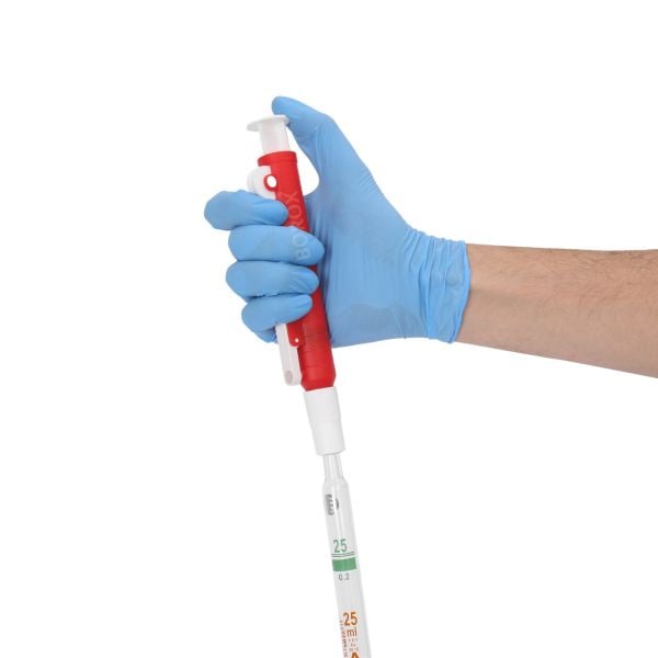 Borox Pipet Pompası 25 ml - Pipet Puarı - Pi-Pump - Kırmızı - 10 Adet Toptan