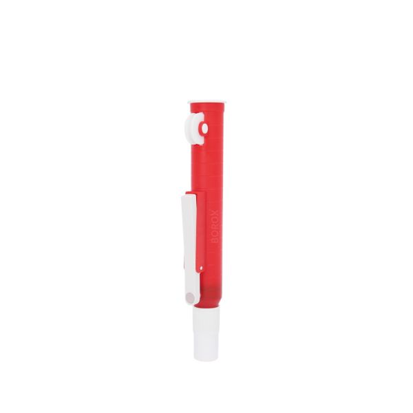 Borox Pipet Pompası 25 ml - Pipet Puarı - Pi-Pump - Kırmızı - 10 Adet Toptan