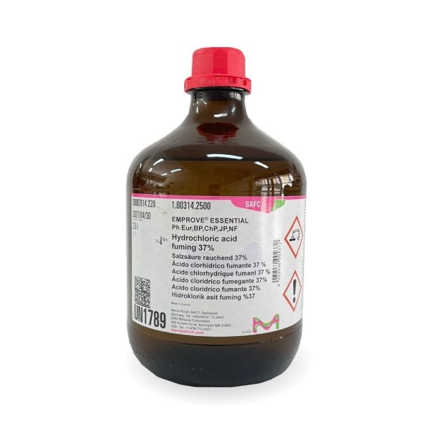 Merck 100314 Hidroklorik Asit 2.5 L - Hyd. Acid Fuming 37%