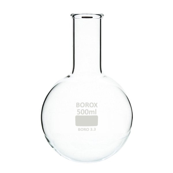 Borox Cam Balon 500 ml - Dibi Yuvarlak - Kaynatma Balonu