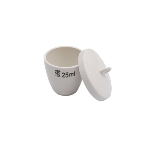 Borox Porselen Kroze Kapaklı 25ml - Çap 35mm - Dibi Delikli