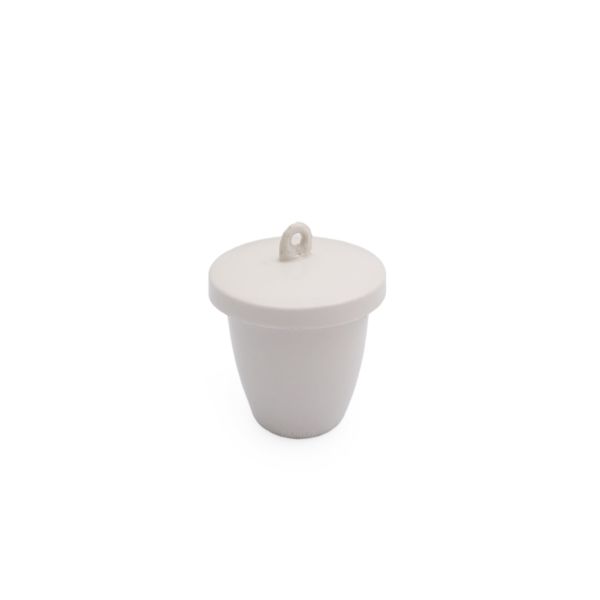 Borox Porselen Kroze Kapaklı 25ml - Çap 35mm - Dibi Delikli