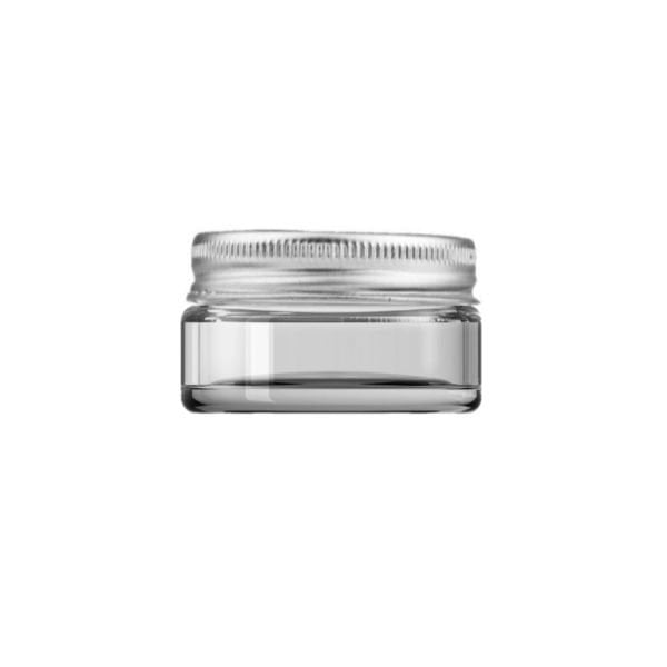 Borox Cam Şişe 50 ml - Krem Kavanoz 50 cc Alüminyum Kapaklı Şişe