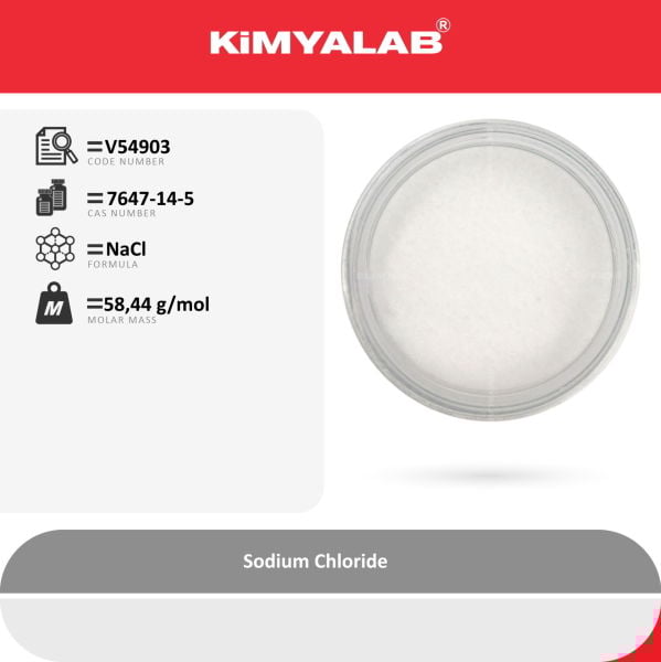 Kimyalab Sodyum Klorür - Farma Kalite - Sodium Chloride USP 25 Kg-Koli Toptan