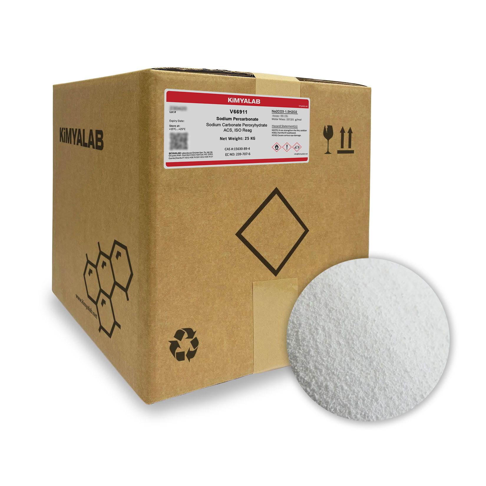 Kimyalab Sodyum Perkarbonat - Sodium Percarbonate 25 Kg-Koli Toptan