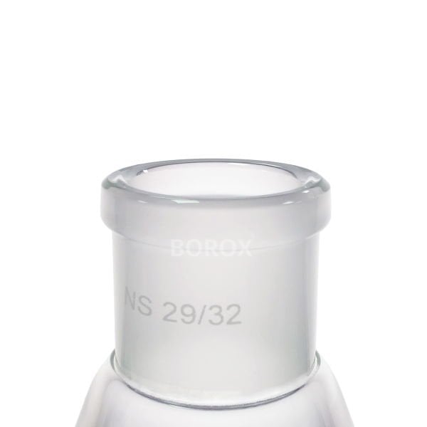 Borox Cam Ayırma Hunisi 500 ml - Armudi Tip - Teflon Musluklu Tıpalı - Hacim Ölçekli
