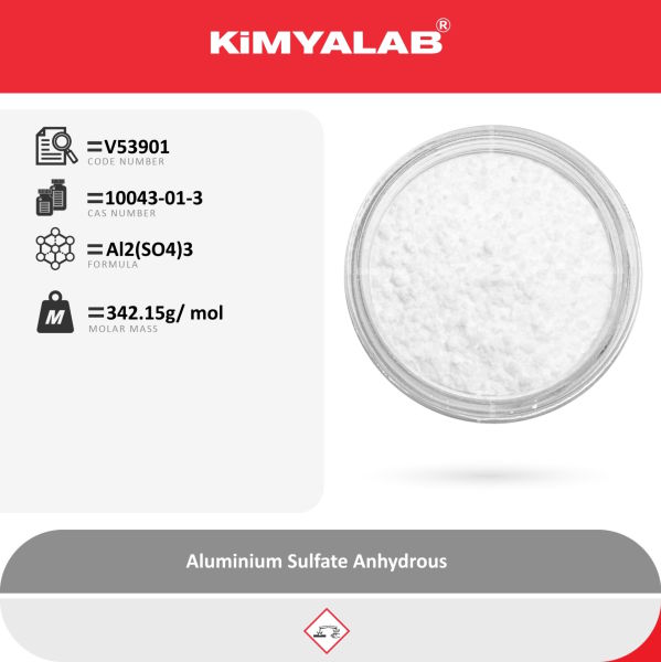 Kimyalab Alüminyum Sülfat - Aluminium Sulfate Anhydrous - 25 Kg-Koli Toptan