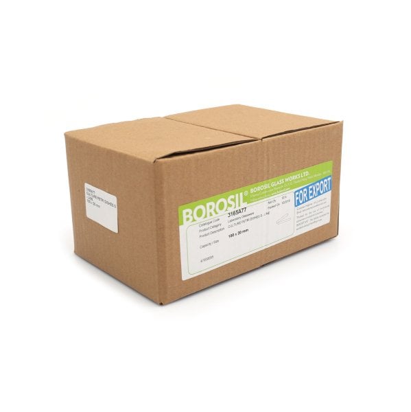 Borosil Cam Petri Kabı 100x20mm S-Line - Petri Kutusu 40Adet