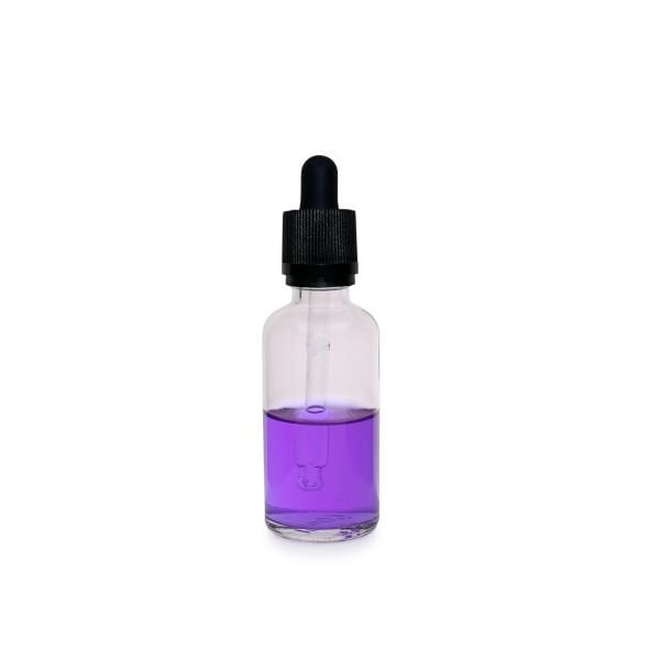 Borox Cam Damlatma Şişe 50 ml - Damlalıklı Şişe 50cc Kilit Kapaklı - Bastır Aç Kapak - 100 Adet Toptan