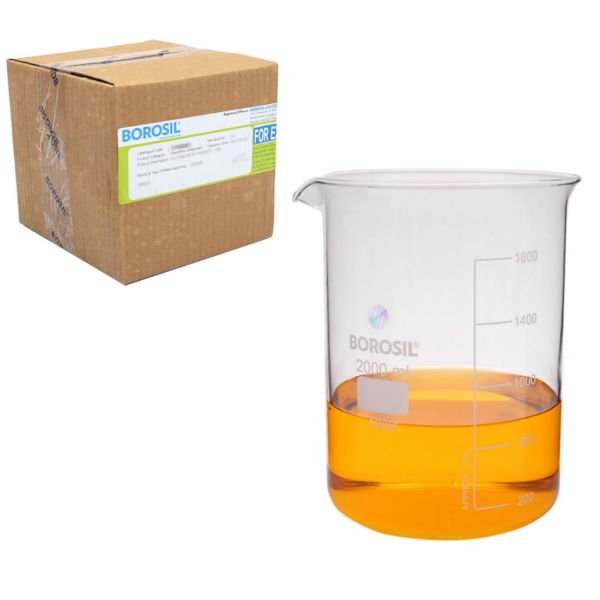 Borosil Cam Beher 2000ml - Isıya Dayanıklı Beaker 2L 6 Adet Toptan