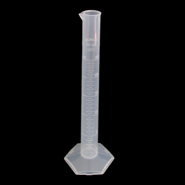 Borox Plastik Mezür 25 ml - Uzun form Kabartma Skala 50 Adet Toptan