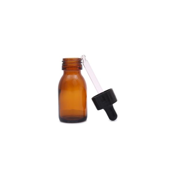 Borox Cam Damlatma Şişe 30 ml - Amber Damlalıklı Şişe 30 cc - 100 Adet Toptan