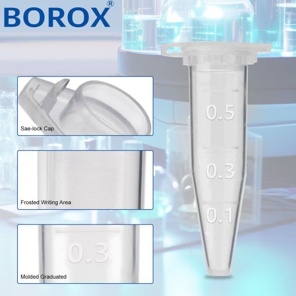 Eppendorf Tüpü 0.5 ml - Mikrosantrifüj Ependorf Tüpü 10000 Adet Toptan - Özel Tasarım Kapaklı