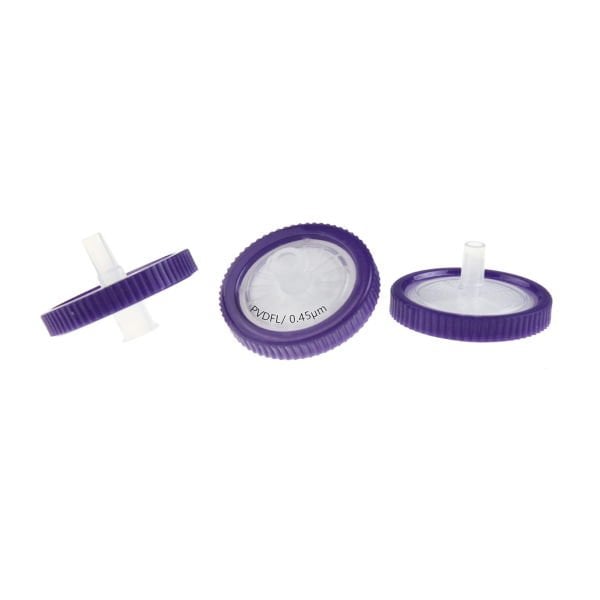 Borox Hidrofilik PVDF Şırınga Filtre - Non Steril 0,45µm - Mor - 100Adet