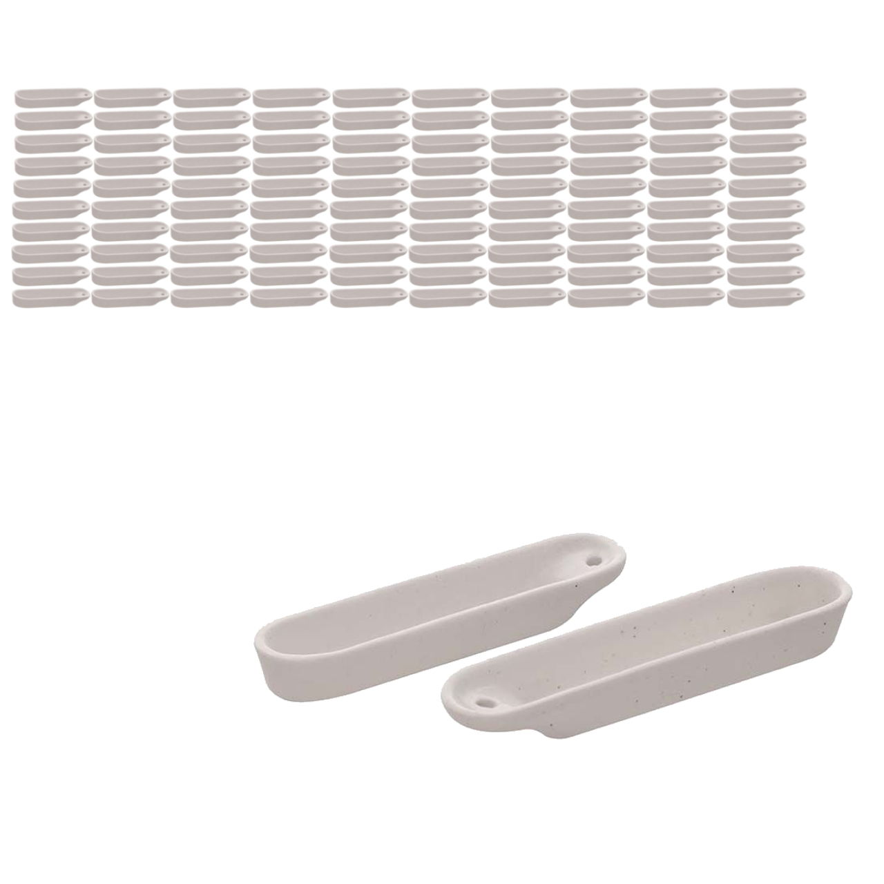 Borox Porselen Yakma Kabı 95mm - Yakma Teknesi - 100 Adet Toptan - Kayıkçık