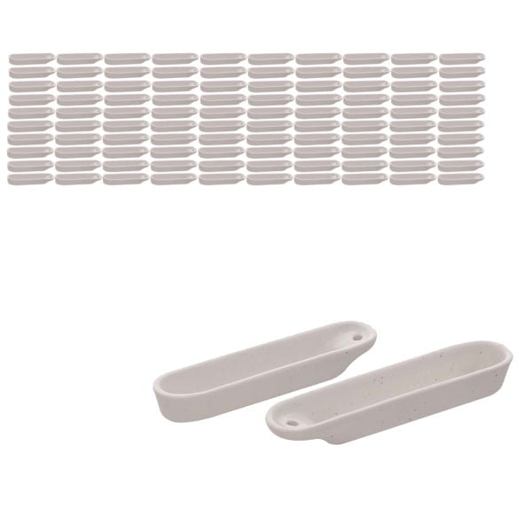 Borox Porselen Yakma Kabı 95mm - Yakma Teknesi - 100 Adet Toptan - Kayıkçık