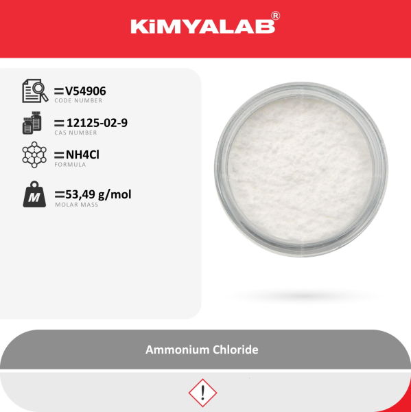 Kimyalab Amonyum Klorür 500g - Ammonium Chloride - Extra Pure