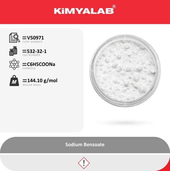 Kimyalab Sodyum Benzoat - Food Grade - Sodium Benzoate 25 Kg-Koli Toptan