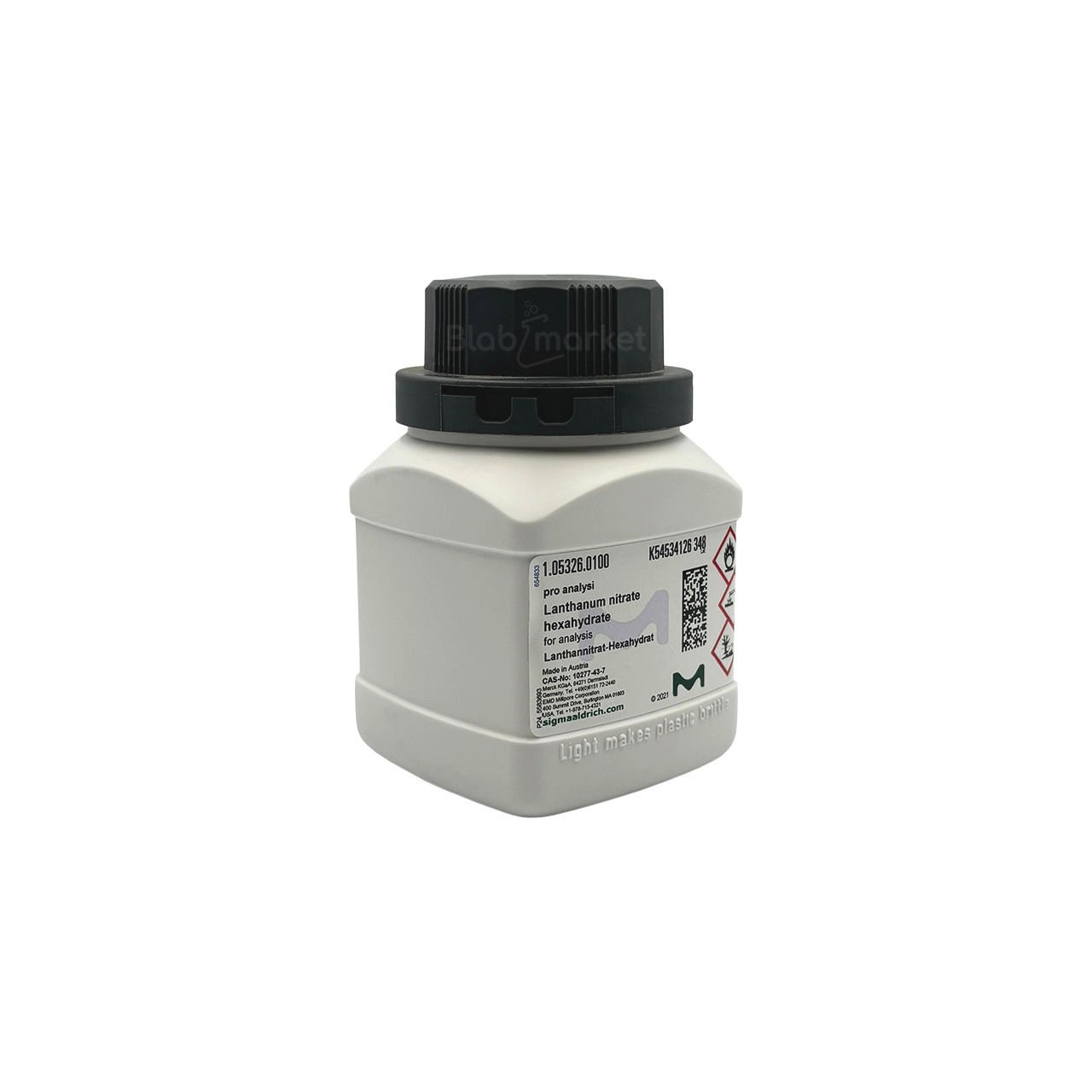 Lantan Nitrat 100 g - Lanthanum Nitrate Hexahydrate P.A. Merck 105326.0100
