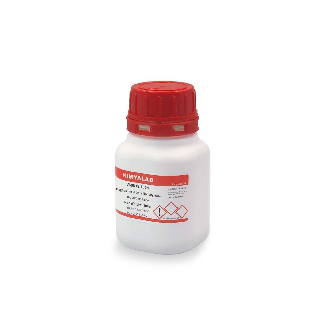 Kimyalab Magnezyum Sitrat 100g - Magnesium Citrate Nonahydrate