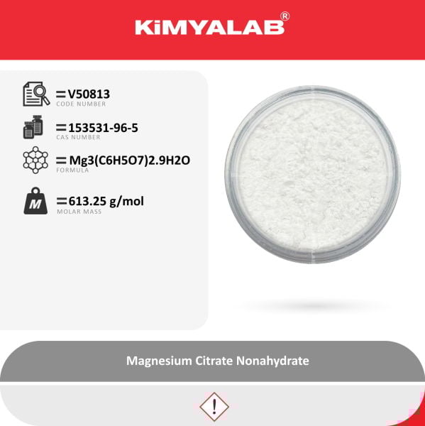 Kimyalab Magnezyum Sitrat 100g - Magnesium Citrate Nonahydrate
