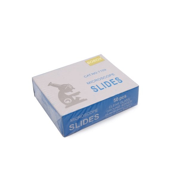 Borox Lam Tek Yüzey 1/3 Sarı Rodajlı Mikroskop Lamı 10 Paket Toptan