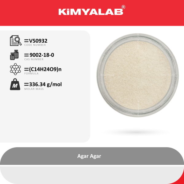 Agar Agar - 500g E406 - Toz Bitkisel Jelatin